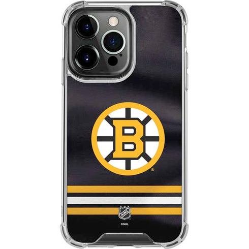 NHL Boston Bruins Home Jersey iPhone 15 Pro Max Clear Case